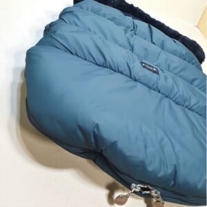 Зимний конверт с опушкой в коляску Dark Green
