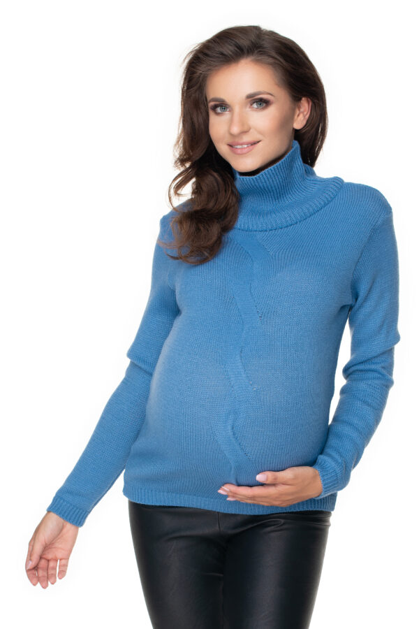 Голубой джемпер для беременных