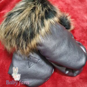 Ratu cimdi Junama Glitter Gloves aukstākajā laikā SILVER