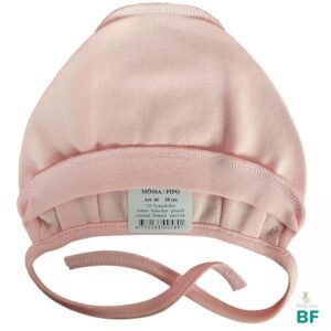 Kokvilnas cepure Vienkrāsaina / šuvē uz ārā/ soft pink