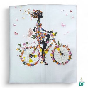 Пелёнка фланелевая «girl on a bicycle»