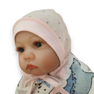 Хлопковая шапочка швы наружу PINK