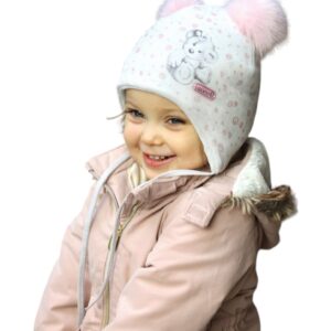 Kokvilnas ziemas cepure BIELEK