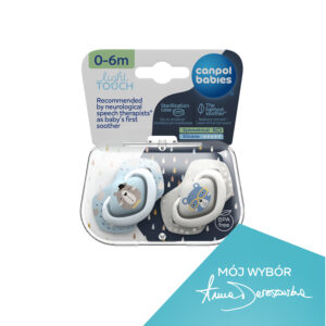 Canpol babies Light touch silikona knupis 0-6 m, simetrisks
