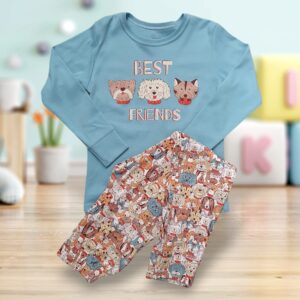 Bērnu kokvilnas pidžama zēniem «Best friends»