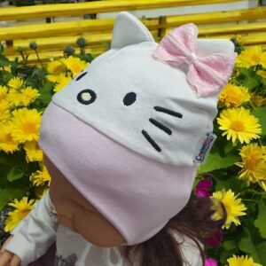 Хлопковая шапочка “BABY” pink