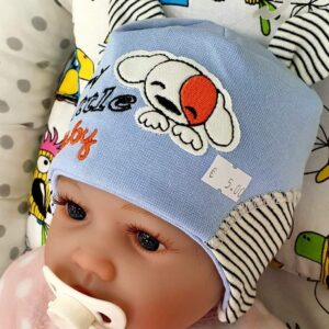 Шапка для мальчика из хлопка My little baby
