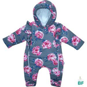 Димесезонный комбинезон «FLOWER light grey»