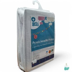 Palags ar gumiju Baby plus Frotē 70*140cm White
