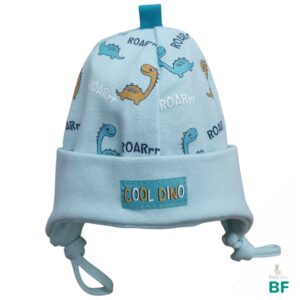 Хлопковая шапочка “Cool Dino” mint