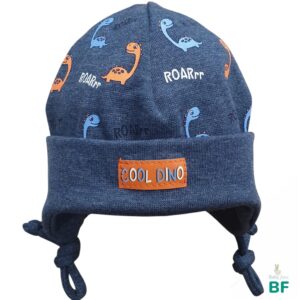 Шапка для мальчика из хлопка “Cool Dino” dark blue