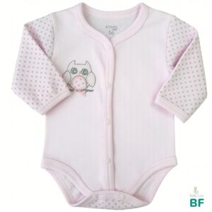 Ar garām piedurknēm bodijs light pink Koala baby