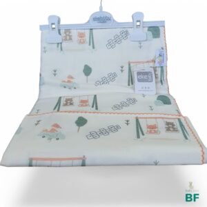 Детский плед “Ekebaby Fox and bear on a swing”