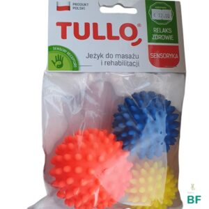 Komplektā — trīs masāžas bumbiņas TULLO
