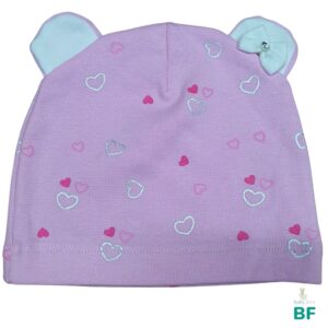 Хлопковая шапочка для новорождённых pink