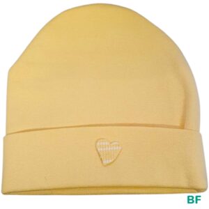 Хлопковая шапочка для новорождённых «Колпачёк» yellow
