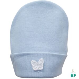 Хлопковая шапочка для новорождённых «Колпачёк» blue