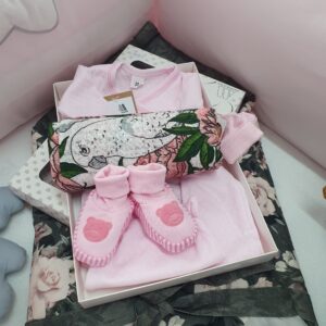 Комплект одежды «Azur pink» для новорождённой, в коробке