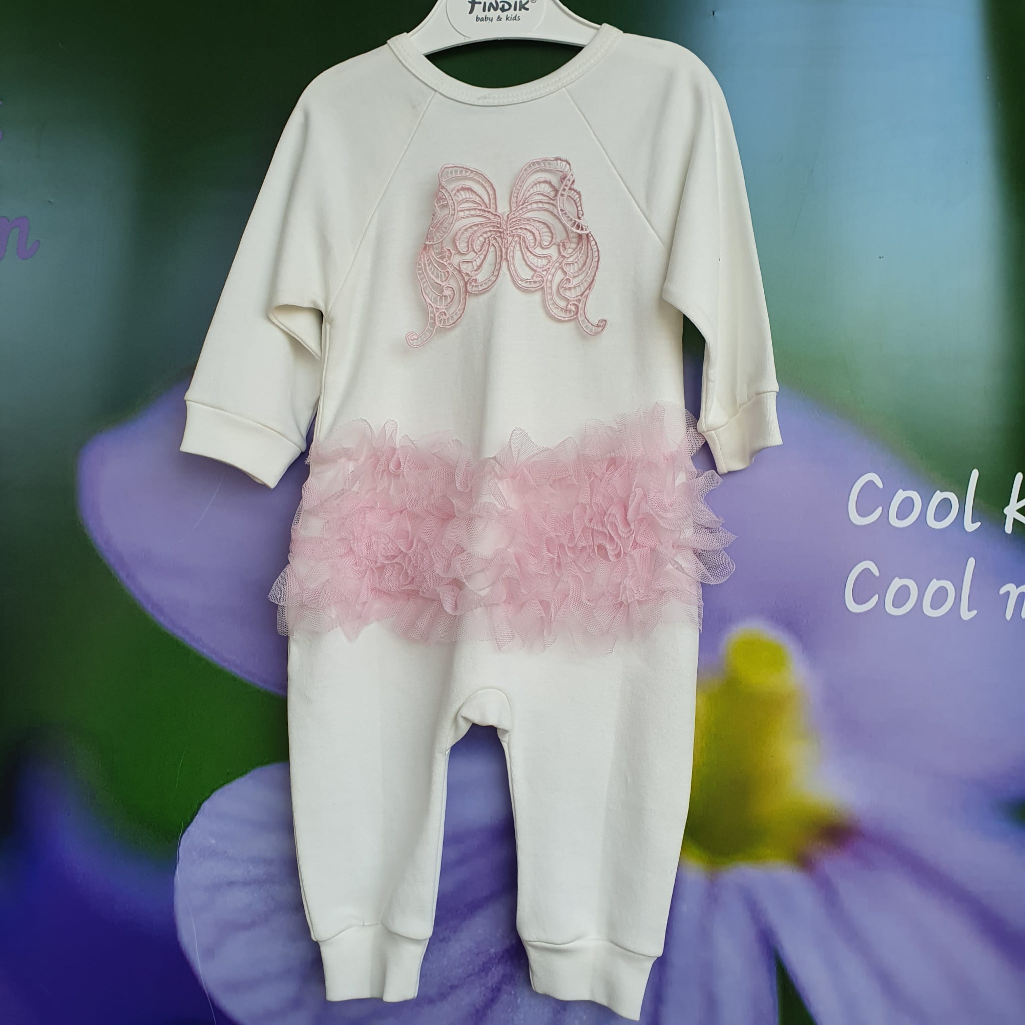 Хлопковые ползунки «Flower bunny» Хлопковые ползунки «Flower bunny»