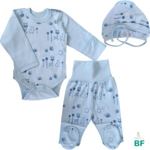 Хлопковый комплект для новорождённого, Blue