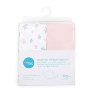Чехол для пеленальной поверхности Candy pink + Pink Stars (50×70-80)