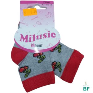 Носочки MILUSIE для новорожденных , хлопок, cherries