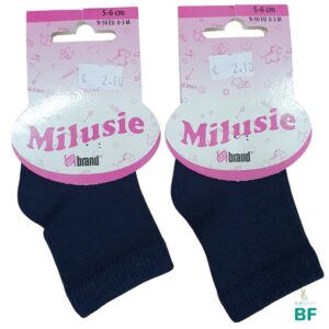 Носочки для новорожденных, хлопок, MILUSIE dark blue