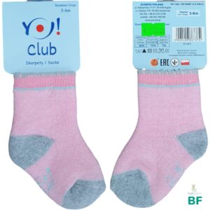 Мягкие носочки YOJ 3-6 m