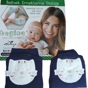 Наколенники с мягкой круглой вставкой «Котики» dark blue