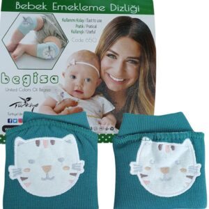Наколенники с мягкой круглой вставкой «Котики» green