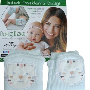 Наколенники с мягкой круглой вставкой «Котики»  light mint