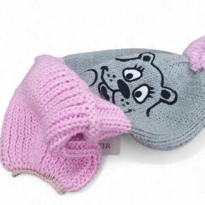 Шапочка для девочки «Spiewak» grey/pink
