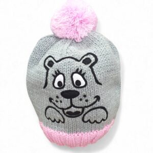 Шапочка для девочки «Spiewak» grey/pink