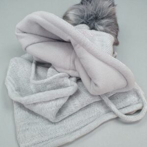 Шапочка и снуд для девочки grey комплект