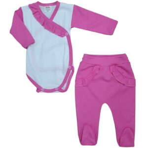 Комплект на выписку 2in1 «Pink/White»